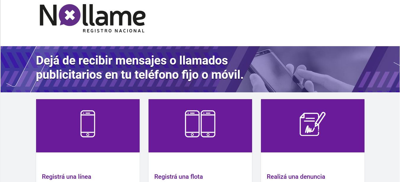  Registro Nacional "No Llame" 